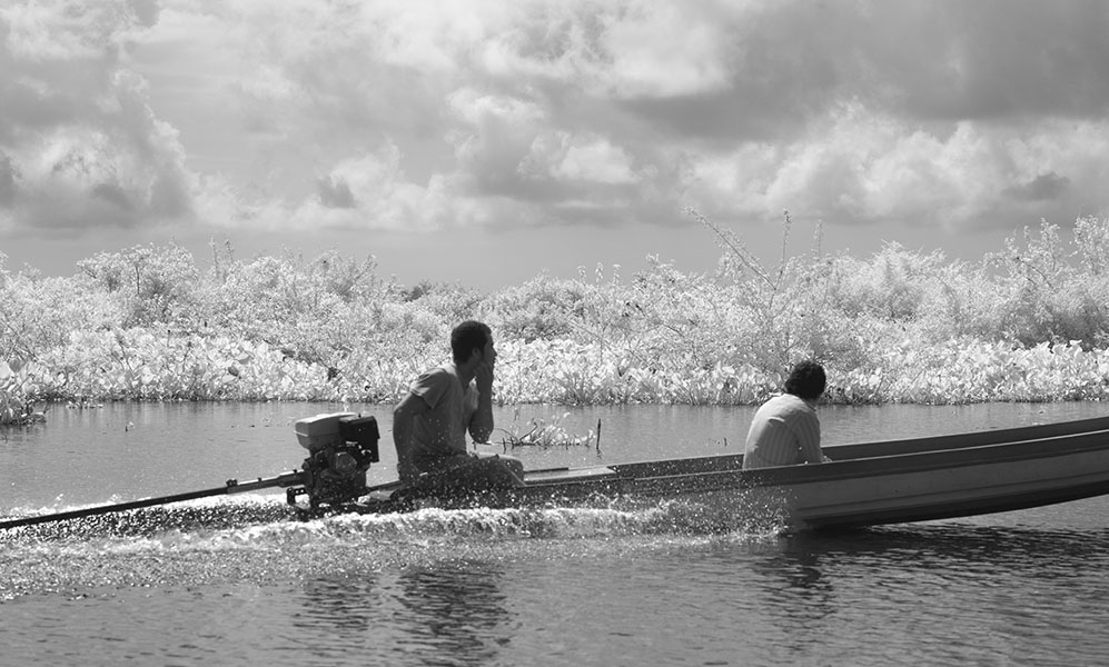 Detail of Fast Long Tailed Boat, Tonle Sap, Cambodia.